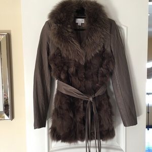 The Cue Real Fur Jacket in very good condition!